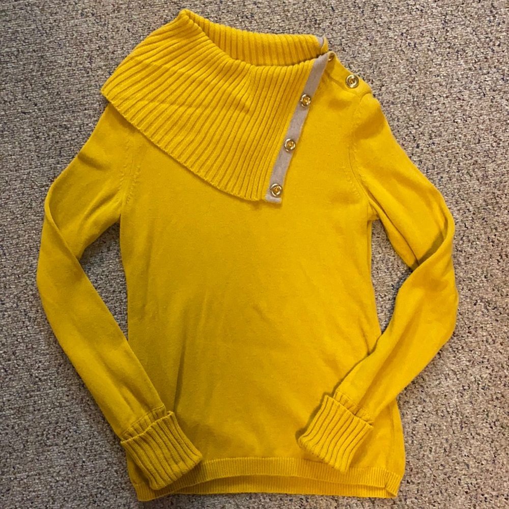 Banana Republic Mustard Yellow Sweater